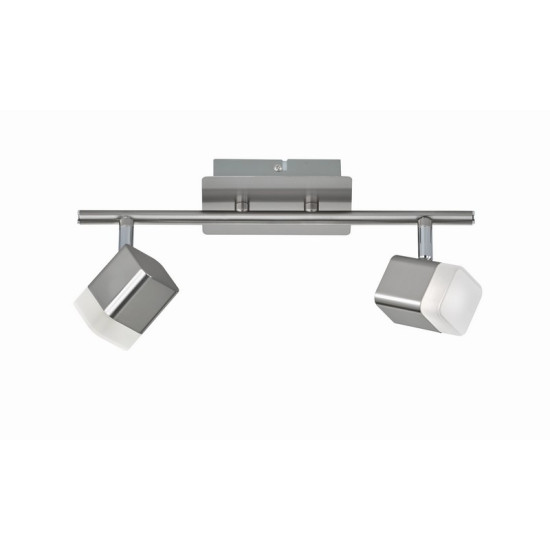 Trio Roubaix matt-nikkel LED mennyezeti spotlámpa (TRI-R82152107) LED 2 izzós IP20
