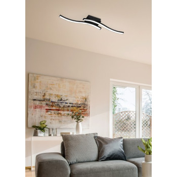 Trio Route fekete LED mennyezeti lámpa (TRI-R62472132) LED 2 izzós IP20