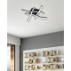 Trio Route fekete LED mennyezeti lámpa (TRI-R62474132) LED 4 izzós IP20