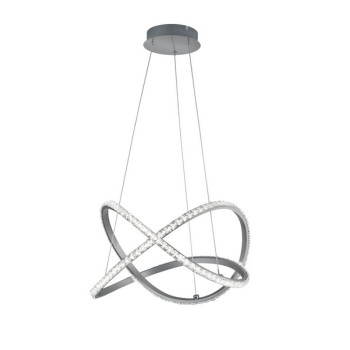 Trio Rubin csiszolt alumínium LED függesztett lámpa (TRI-R32021105) LED 1 izzós IP20