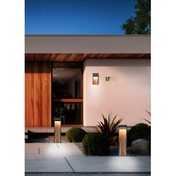 Trio Salmon antracit-natúr LED kültéri állólámpa (TRI-546960135) LED 1 izzós IP44