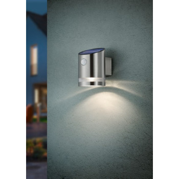 Trio Salta matt nikkel LED kültéri falikar (TRI-R22231107) LED 1 izzós IP44