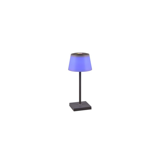 Trio Sanchez antracit-fehér LED kültéri asztali lámpa (TRI-R54126142) LED 1 izzós IP44