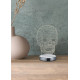 Trio Skull króm-átlátszó gyerek LED asztali lámpa (TRI-R52461106) LED 1 izzós IP20