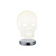 Trio Skull króm-átlátszó gyerek LED asztali lámpa (TRI-R52461106) LED 1 izzós IP20