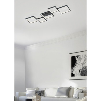 Trio Sorrento fekete-fehér LED mennyezeti lámpa (TRI-627710532) LED 1 izzós IP20