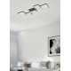 Trio Sorrento fekete-fehér LED mennyezeti lámpa (TRI-627710532) LED 1 izzós IP20