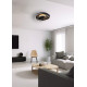 Trio Sortland fekete LED mennyezeti ventilátoros lámpa (TRI-R67393132) LED 1 izzós IP20