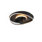 Trio Sortland fekete LED mennyezeti ventilátoros lámpa (TRI-R67393132) LED 1 izzós IP20