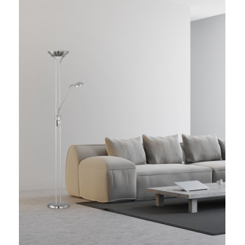 Trio Spock matt nikkel LED állólámpa (TRI-R42292107) LED 2 izzós IP20