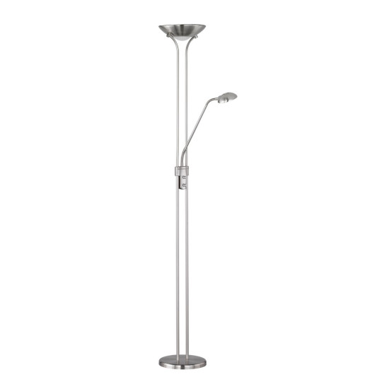 Trio Spock matt nikkel LED állólámpa (TRI-R42292107) LED 2 izzós IP20
