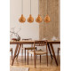 Trio Sprout fekete-barna függesztett lámpa (TRI-R31294036) E14 4 izzós IP20