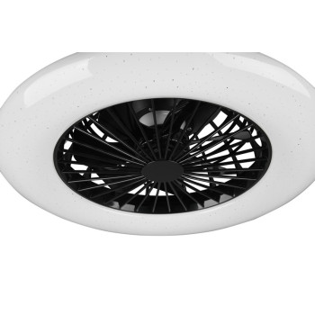 Trio Stralsund fekete LED mennyezeti ventilátoros lámpa (TRI-R62522132) LED 1 izzós IP20