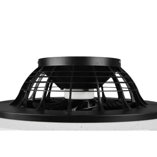 Trio Stralsund fekete LED mennyezeti ventilátoros lámpa (TRI-R62522132) LED 1 izzós IP20