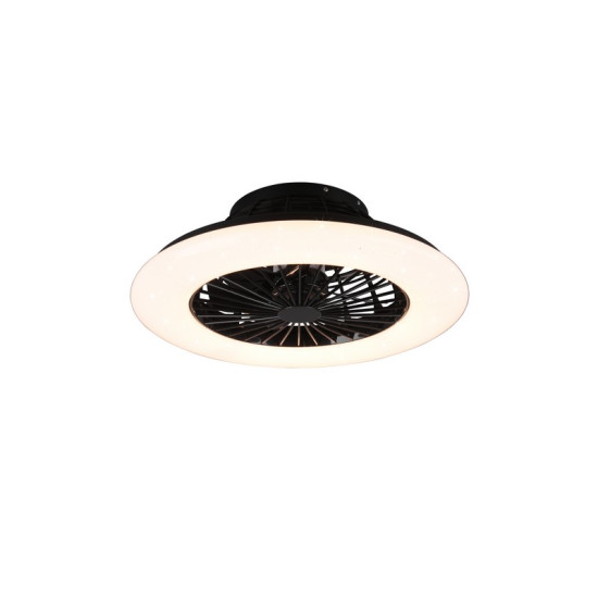 Trio Stralsund fekete LED mennyezeti ventilátoros lámpa (TRI-R62522132) LED 1 izzós IP20