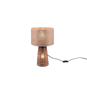 Trio Straw barna-bézs asztali lámpa (TRI-R50972026) E27 2 izzós IP20