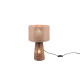 Trio Straw barna-bézs asztali lámpa (TRI-R50972026) E27 2 izzós IP20