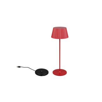 Trio Suarez piros LED kültéri asztali lámpa (TRI-R57706110) LED 1 izzós IP44