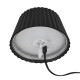 Trio Suarez fekete LED kültéri asztali lámpa (TRI-R57706132) LED 1 izzós IP44