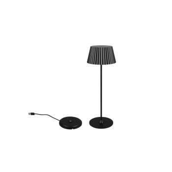 Trio Suarez fekete LED kültéri asztali lámpa (TRI-R57706132) LED 1 izzós IP44