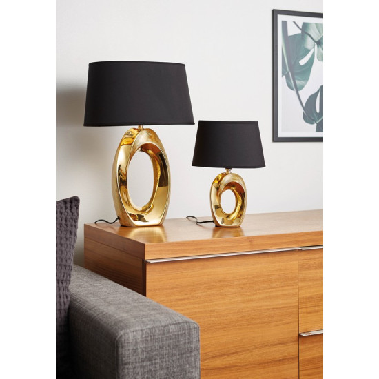 Trio Taba arany-fekete asztali lámpa (TRI-R50511079) E14 1 izzós IP20
