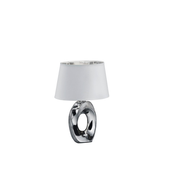 Trio Taba ezüst-fehér asztali lámpa (TRI-R50511089) E14 1 izzós IP20