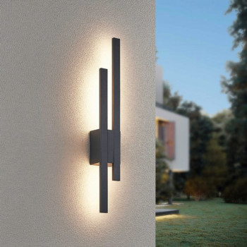 Trio Tawa antracit LED kültéri falikar (TRI-221460242) LED 2 izzós IP54