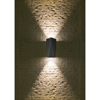 Trio Tay antracit LED kültéri falikar (TRI-226560242) LED 2 izzós IP65