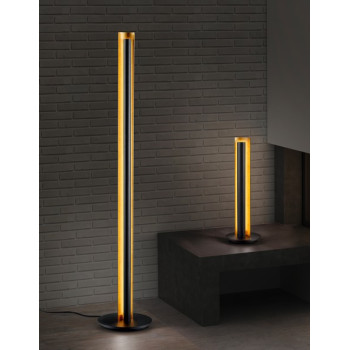 Trio Texel fekete-arany LED állólámpa (TRI-474410179) LED 1 izzós IP20