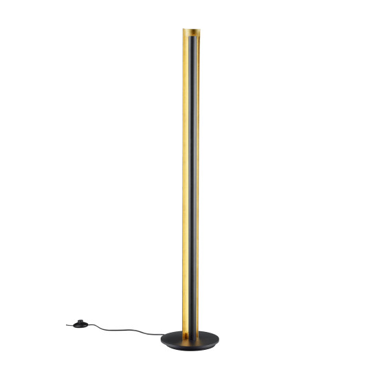 Trio Texel fekete-arany LED állólámpa (TRI-474410179) LED 1 izzós IP20