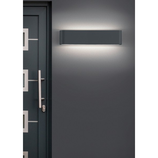 Trio Thames II anracit-fehér LED kültéri falikar (TRI-226460242) LED 2 izzós IP54