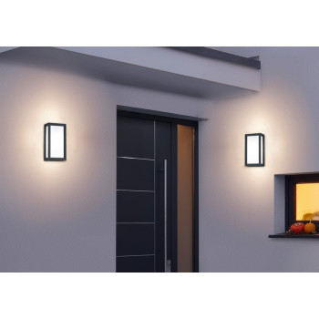 Trio Timok anracit-fehér LED kültéri fali lámpa (TRI-228060142) LED 1 izzós IP54