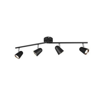 Trio Toulouse fekete LED mennyezeti spotlámpa (TRI-R82124132) LED 4 izzós IP20