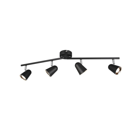 Trio Toulouse fekete LED mennyezeti spotlámpa (TRI-R82124132) LED 4 izzós IP20