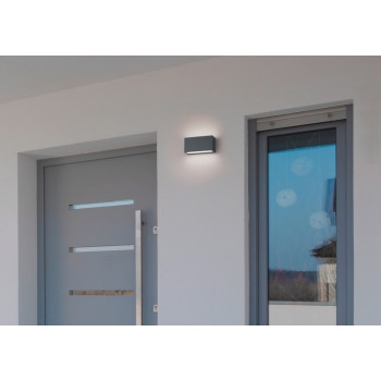 Trio Trent anracit-fehér LED kültéri falikar (TRI-226960242) LED 1 izzós IP65