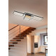 Trio Tucson fekete-natúr LED mennyezeti lámpa (TRI-672610332) LED 1 izzós IP20