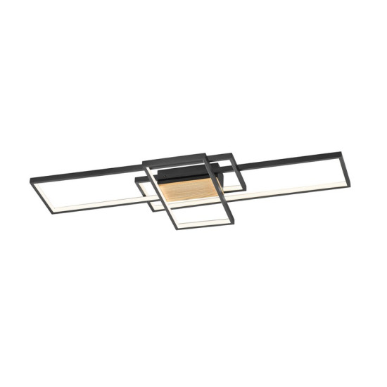 Trio Tucson fekete-natúr LED mennyezeti lámpa (TRI-672610332) LED 1 izzós IP20