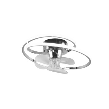 Trio Umea króm LED mennyezeti ventilátoros lámpa (TRI-R67252106) LED 1 izzós IP20