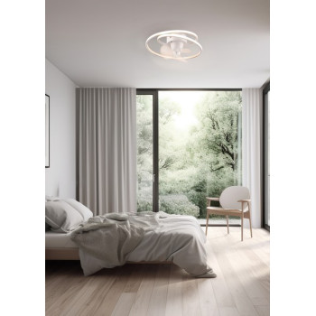 Trio Umea fehér LED mennyezeti ventilátoros lámpa (TRI-R67252131) LED 1 izzós IP20
