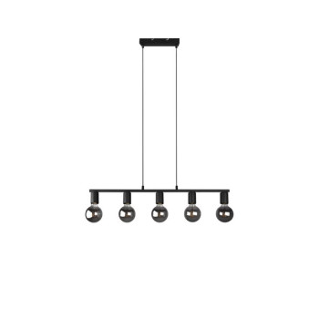 Trio Vannes fekete függesztett lámpa (TRI-R30185032) E27 5 izzós IP20
