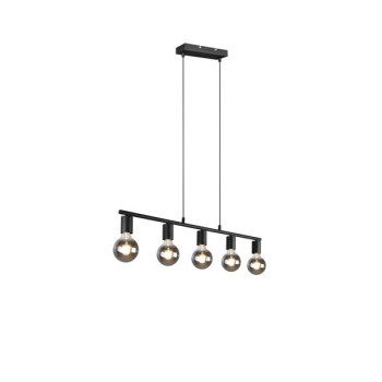 Trio Vannes fekete függesztett lámpa (TRI-R30185032) E27 5 izzós IP20
