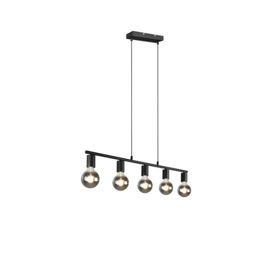 Trio Vannes fekete függesztett lámpa (TRI-R30185032) E27 5 izzós IP20
