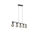 Trio Vannes fekete függesztett lámpa (TRI-R30185032) E27 5 izzós IP20