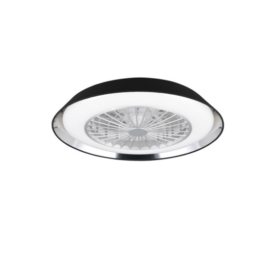 Trio Varberg fekete LED mennyezeti ventilátoros lámpa (TRI-R67292102) LED 1 izzós IP20