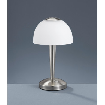 Trio Ventura matt nikkel-fehér LED asztali lámpa (TRI-529990107) LED 1 izzós IP20