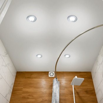 Trio Zagros matt nikkel LED beépíthető lámpa (TRI-650710107) LED 1 izzós IP65