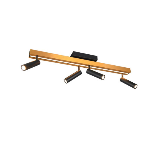 Trio Zeno arany-fekete LED mennyezeti lámpa (TRI-648310580) LED 1 izzós IP20