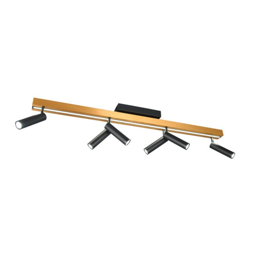 Trio Zeno arany-fekete LED mennyezeti lámpa (TRI-648310780) LED 1 izzós IP20