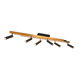 Trio Zeno arany-fekete LED mennyezeti lámpa (TRI-648310780) LED 1 izzós IP20
