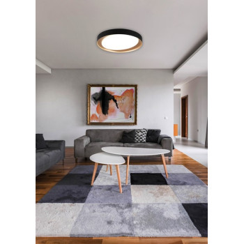 Trio Zeta fekete-arany LED mennyezeti lámpa (TRI-R62712402) LED 1 izzós IP20